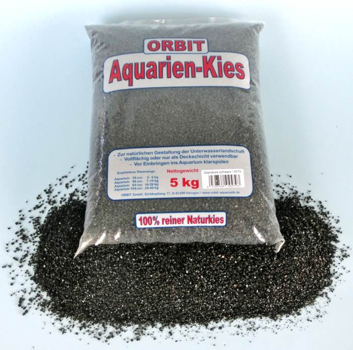 Glanzkies schwarz 1-3 mm (5 kg)