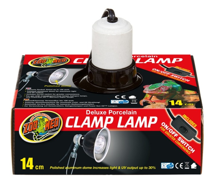 Deluxe Porcelain Clamp Lamp 14 cm (max. 100 W)