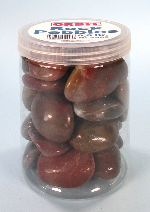 Rock-Pebbles rubin (50 x 30 x 20 mm) 0,6 L Dose