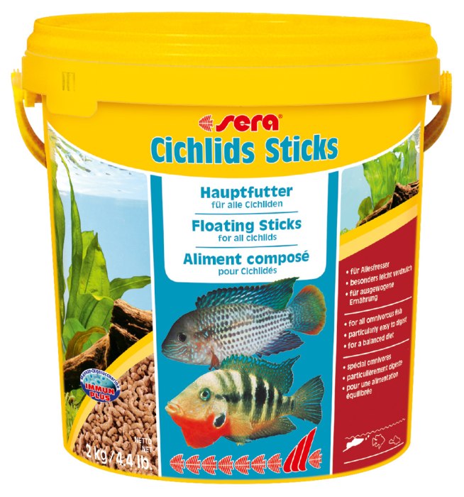 Cichlids Sticks Nature 10 L (2 kg)