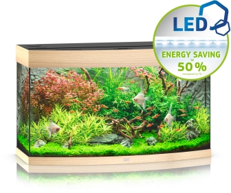 Vision 180 LED helles Holz Aquarium