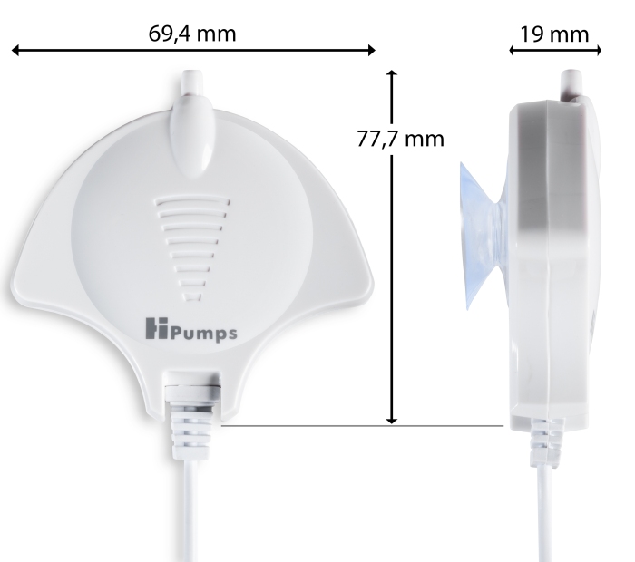 Nano Piezo Luftpumpe Manta weiß (18 L/h)